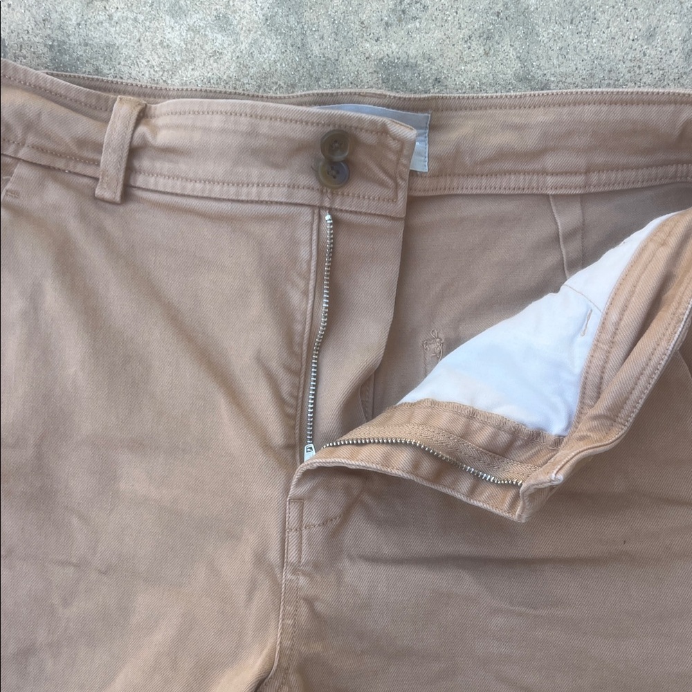 Everlane Women's Way High Ash Brown Twill Shorts Size 8 - Picture 4 of 9